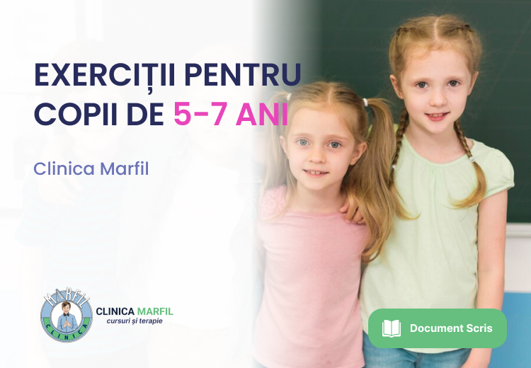 EXERCIȚII PENTRU COPII DE 5-7 ANI