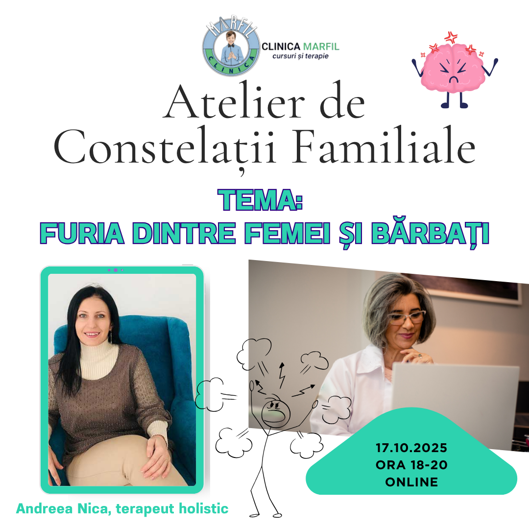 Atelier de constelații familiale ONLINE – Furia dintre femei și bărbați