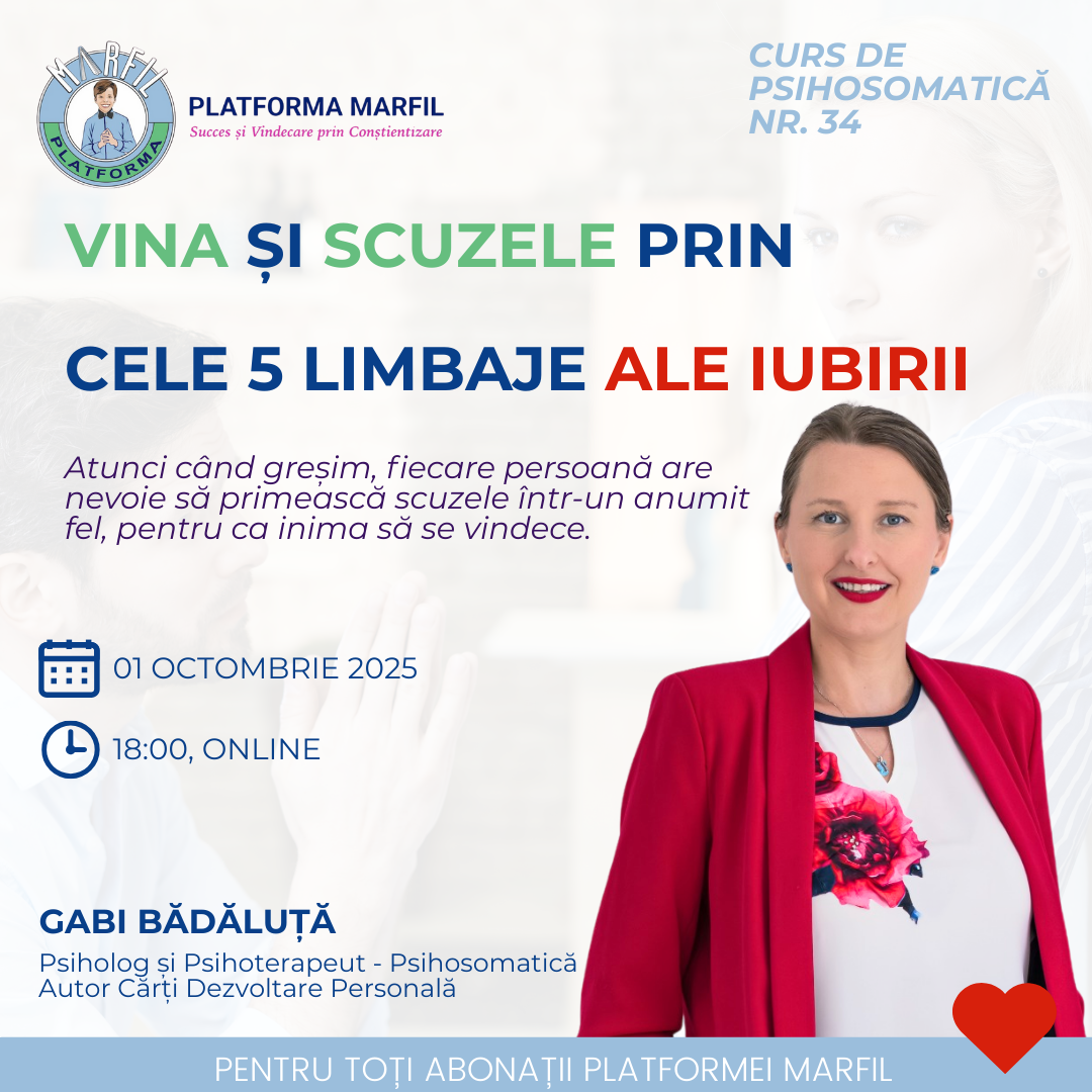 Vina și scuzele prin cele 5 limbaje ale iubirii