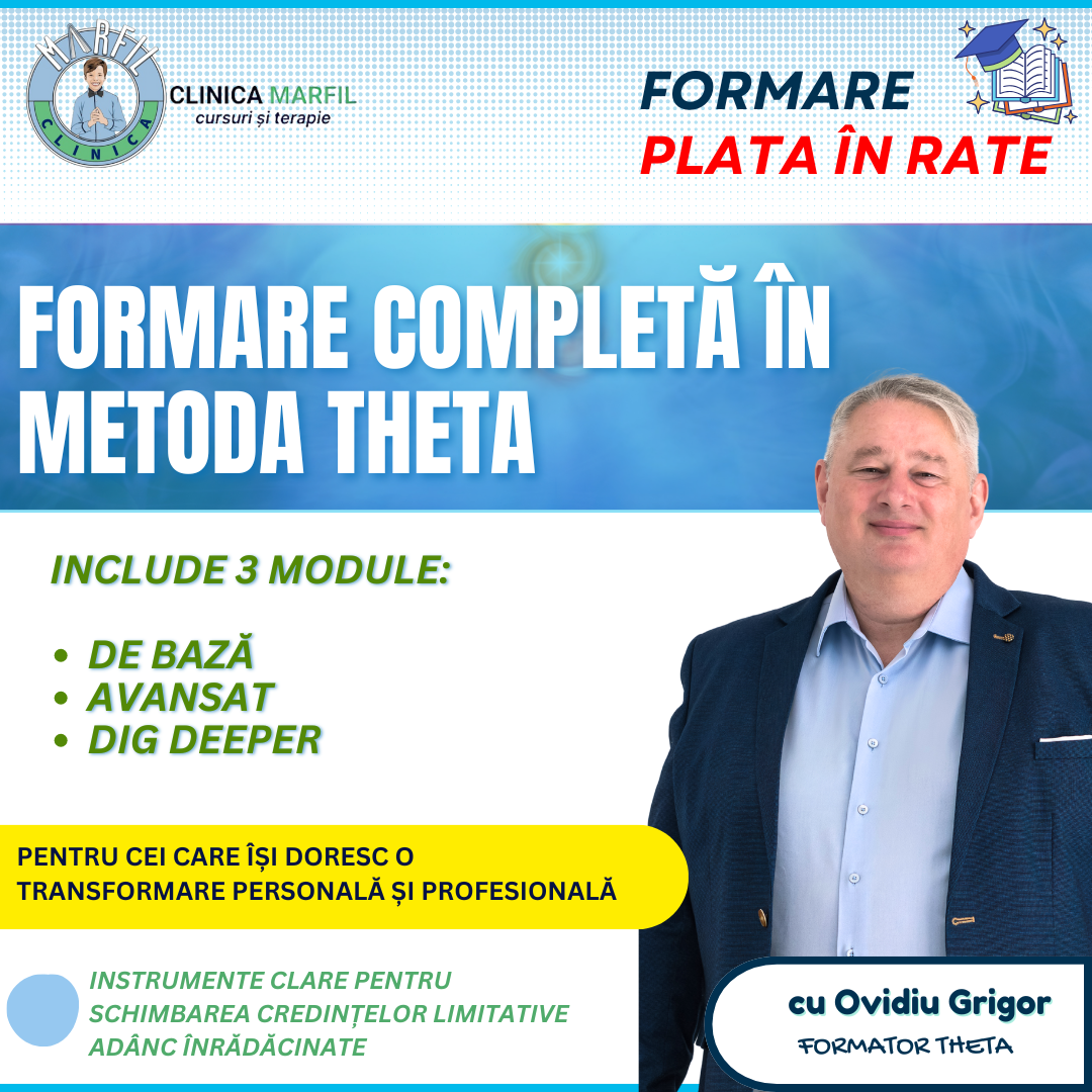 Pachet Theta Healing – Formare completă în 3 module (Plata în Rate)