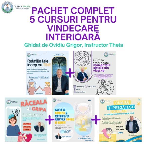 Pachetul complet: 5 cursuri pentru vindecare, claritate și reconectare interioară
