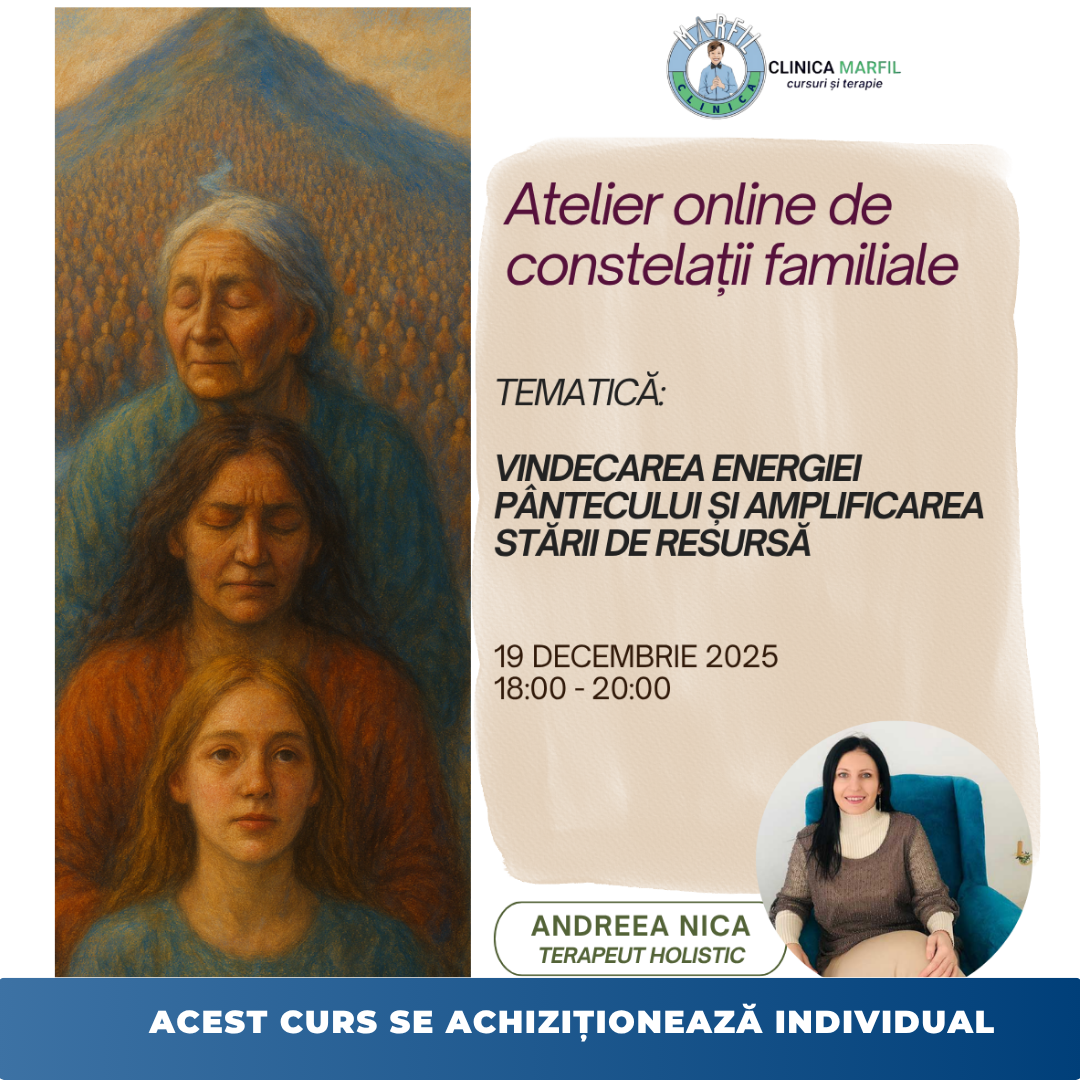 Atelier: Vindecarea energiei pântecului și amplificarea stării de resursă