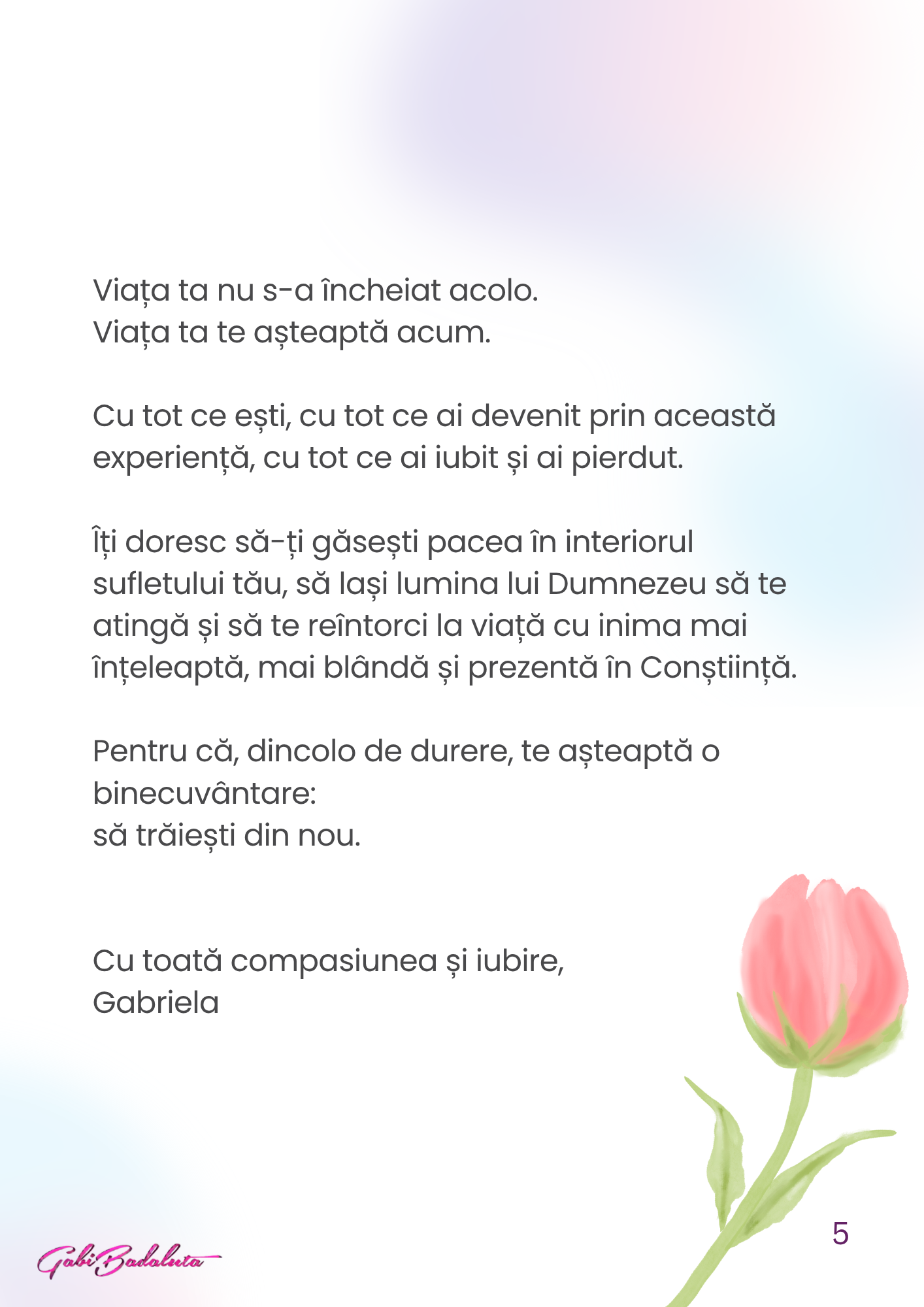 Ebook: Scrisoare terapeutică pentru încheierea doliului unei sarcini pierdute - imagine 4