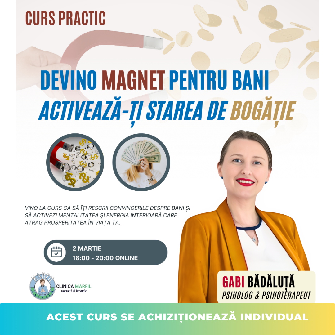 Curs: Devino magnet pentru bani