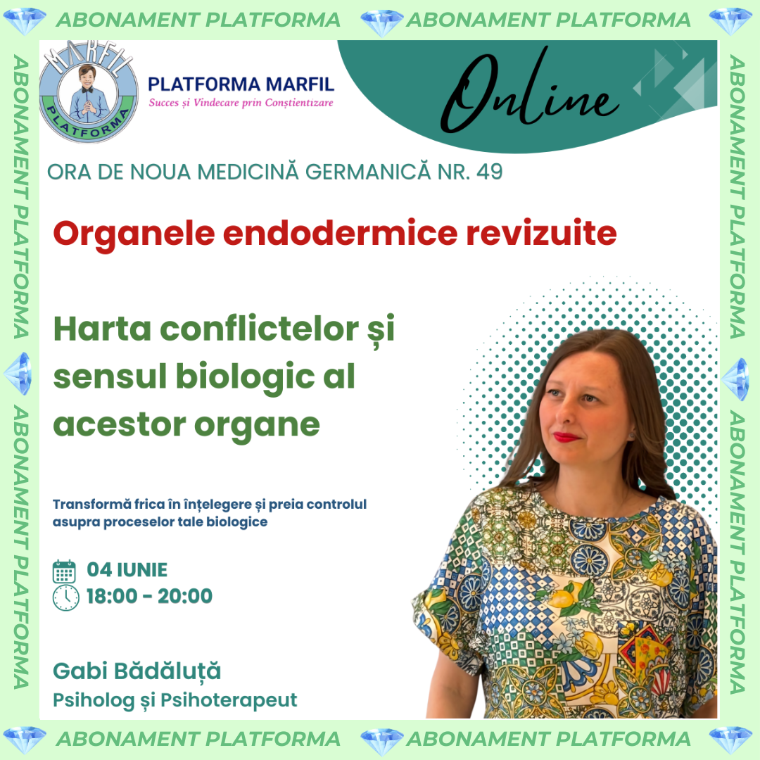 Curs abonament: Organele endodermice: harta conflictelor și sensul biologic
