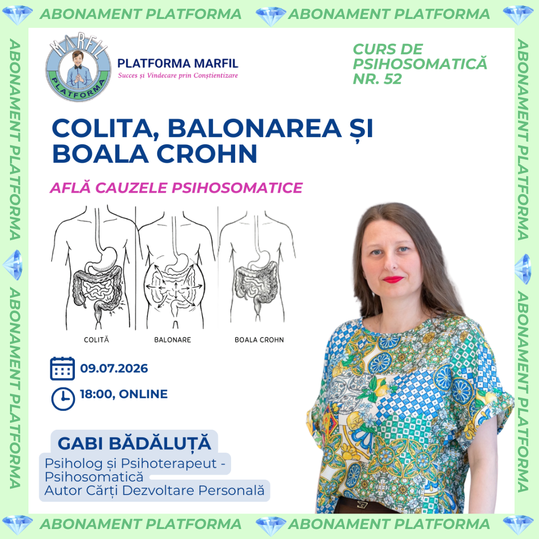 Curs abonament: Colită, balonare și boala Crohn