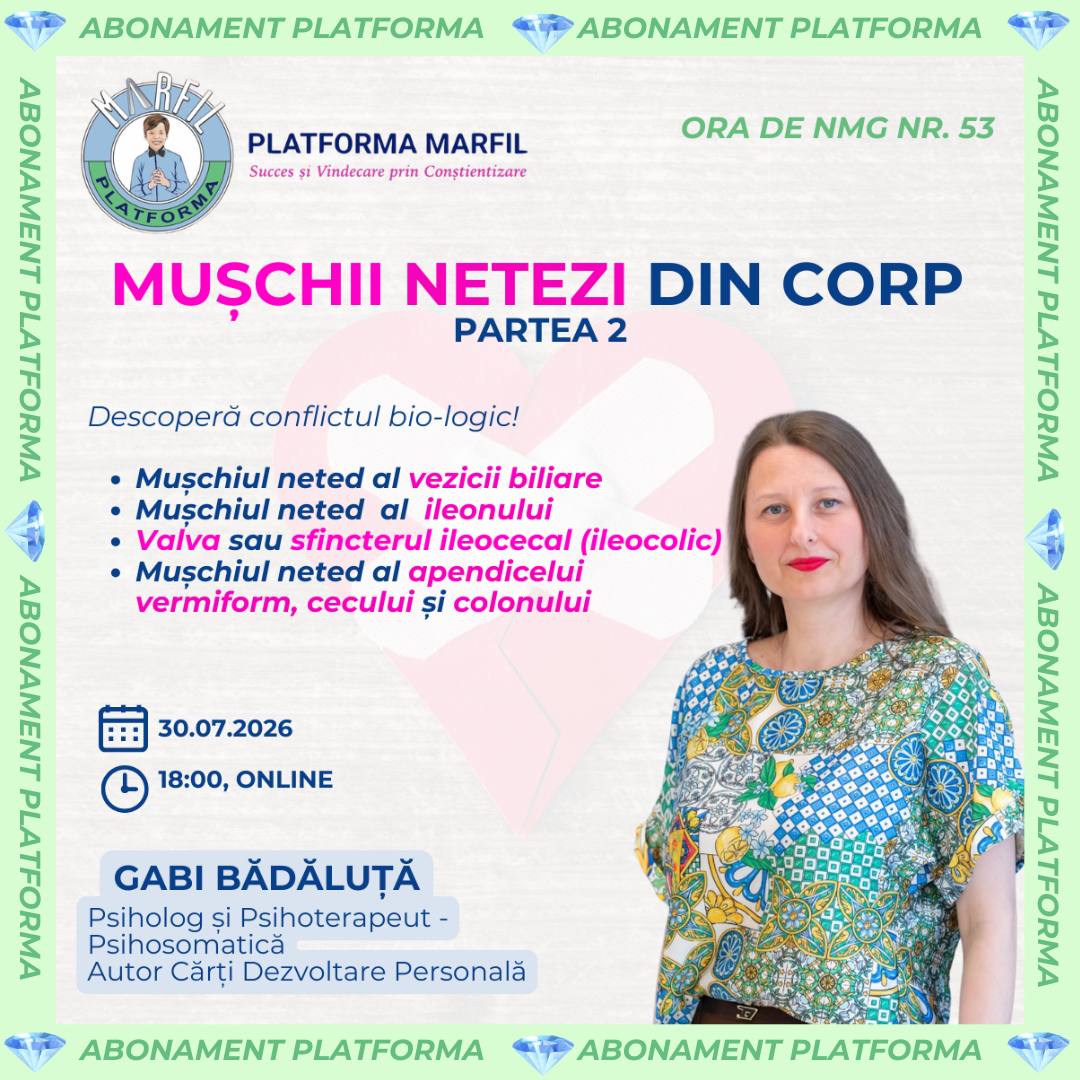 Curs abonament: Ora de NMG – Mușschii netezi din corp (Partea 2)