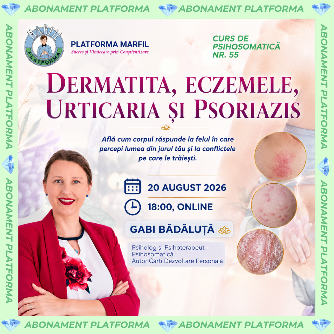 Curs abonament: Dermatita, eczemele, urticaria și psoriazis
