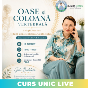 Curs: Oasele și coloana vertebrală: ce îți spune corpul prin dureri