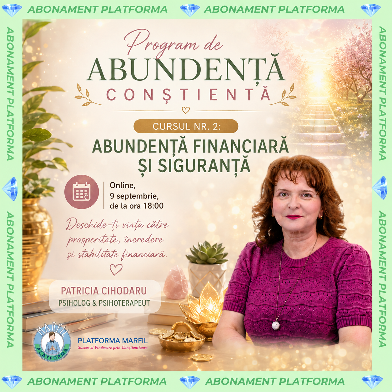 Curs abonament: Abundența financiară și siguranța