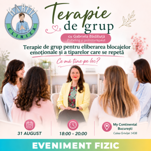 Terapie de grup pentru eliberarea blocajelor emoționale și a tiparelor care se repetă