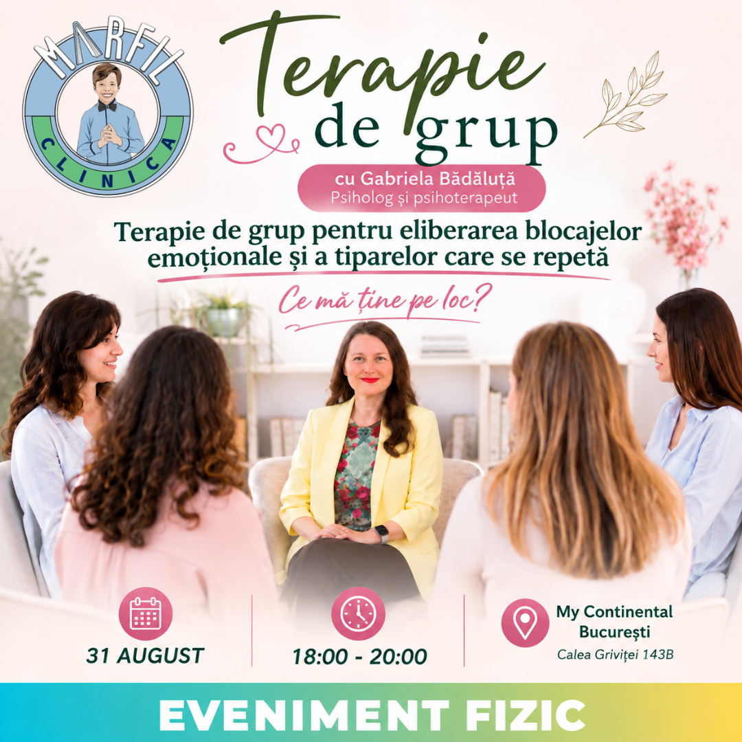 Terapie de grup pentru eliberarea blocajelor emoționale și a tiparelor care se repetă