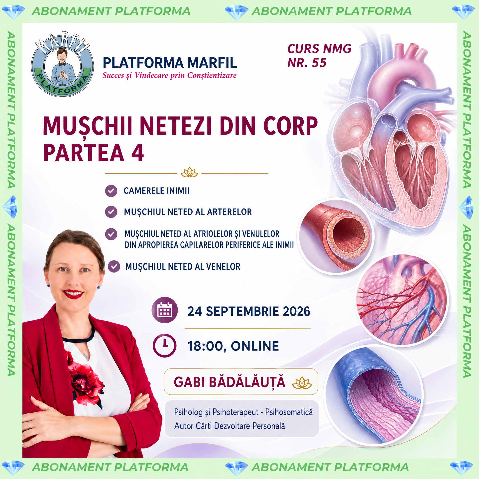 Curs abonament: Mușchii netezi din corp partea 4