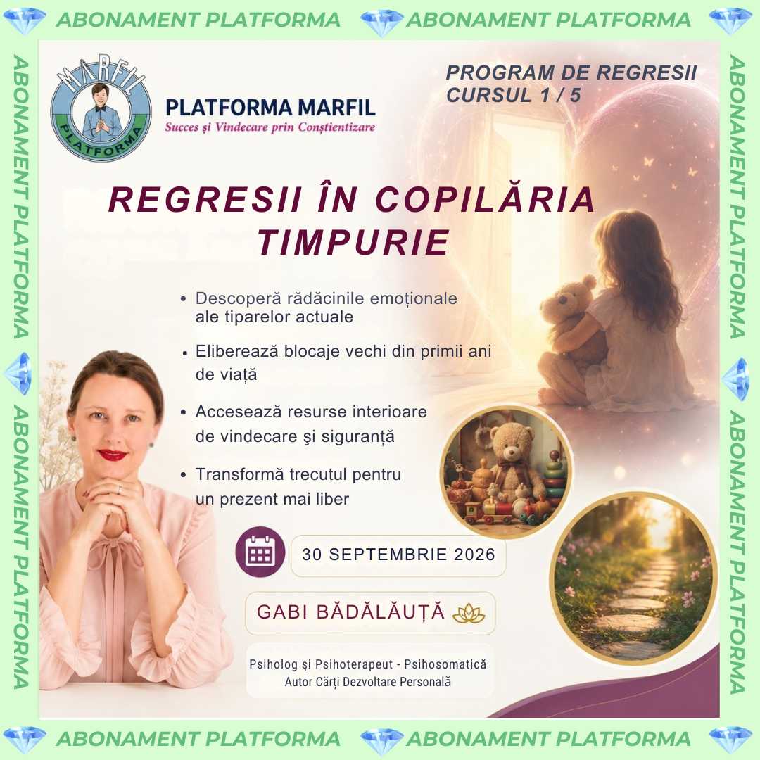 Curs abonament: Regresia în copilăria timpurie
