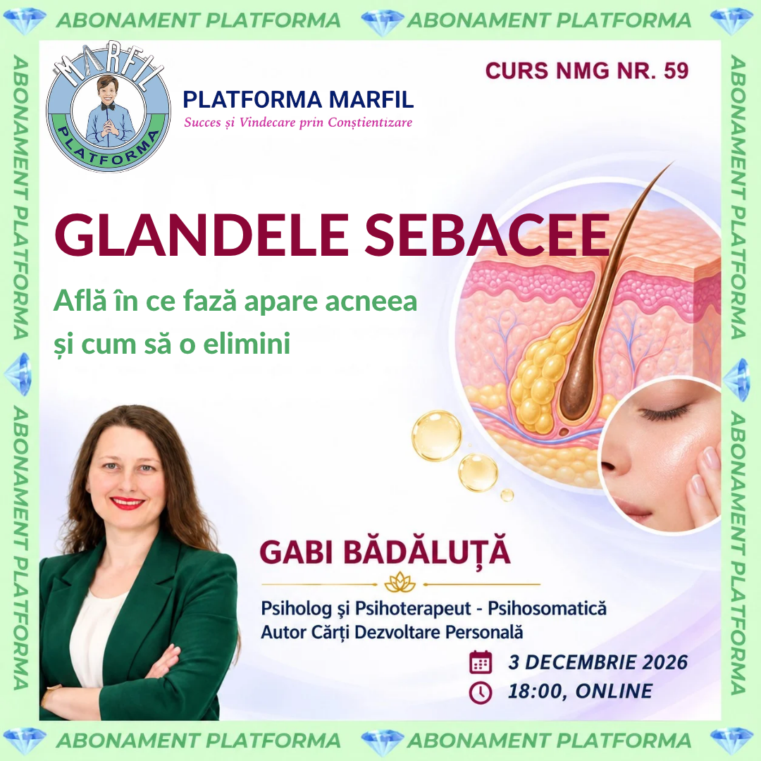 Curs abonament: Ora de NMG – Glandele sebacee