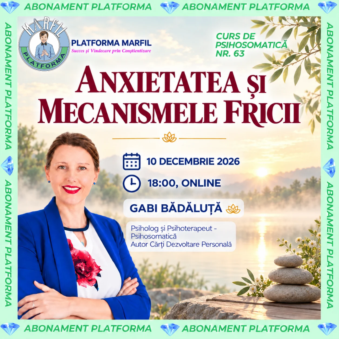 Curs abonament: Anxietatea și mecanismele fricii